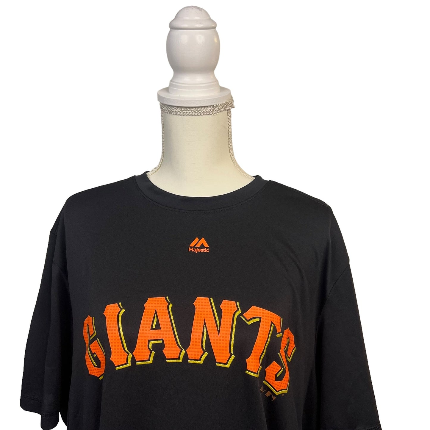 Majestic San Francisco Giants Men's XL Black Graphic Print T-Shirt Short Sleeve