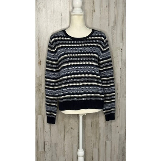 Tommy Hilfiger Men's Large Multicolor Geometric Crew Neck Sweater