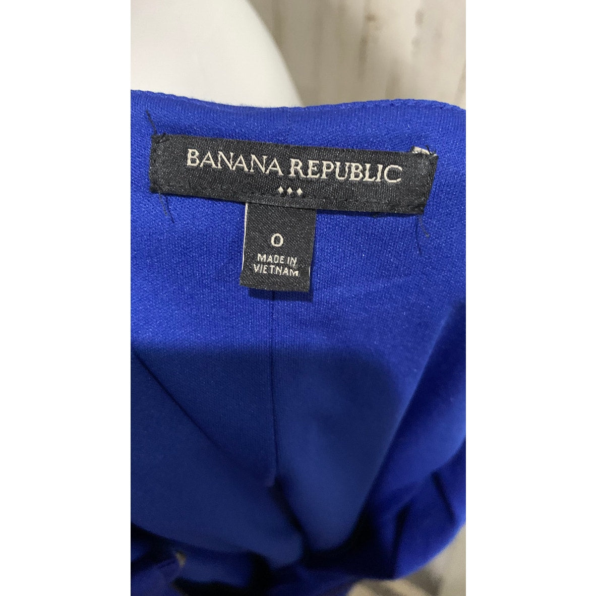 Banana Republic Dress Womens Size 0 Blue Shift Zip Front