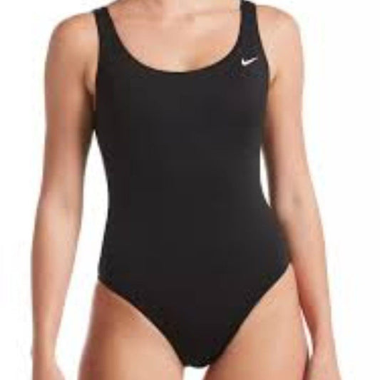 NWT Nike Essential U-Back Black One Piece Size 1X