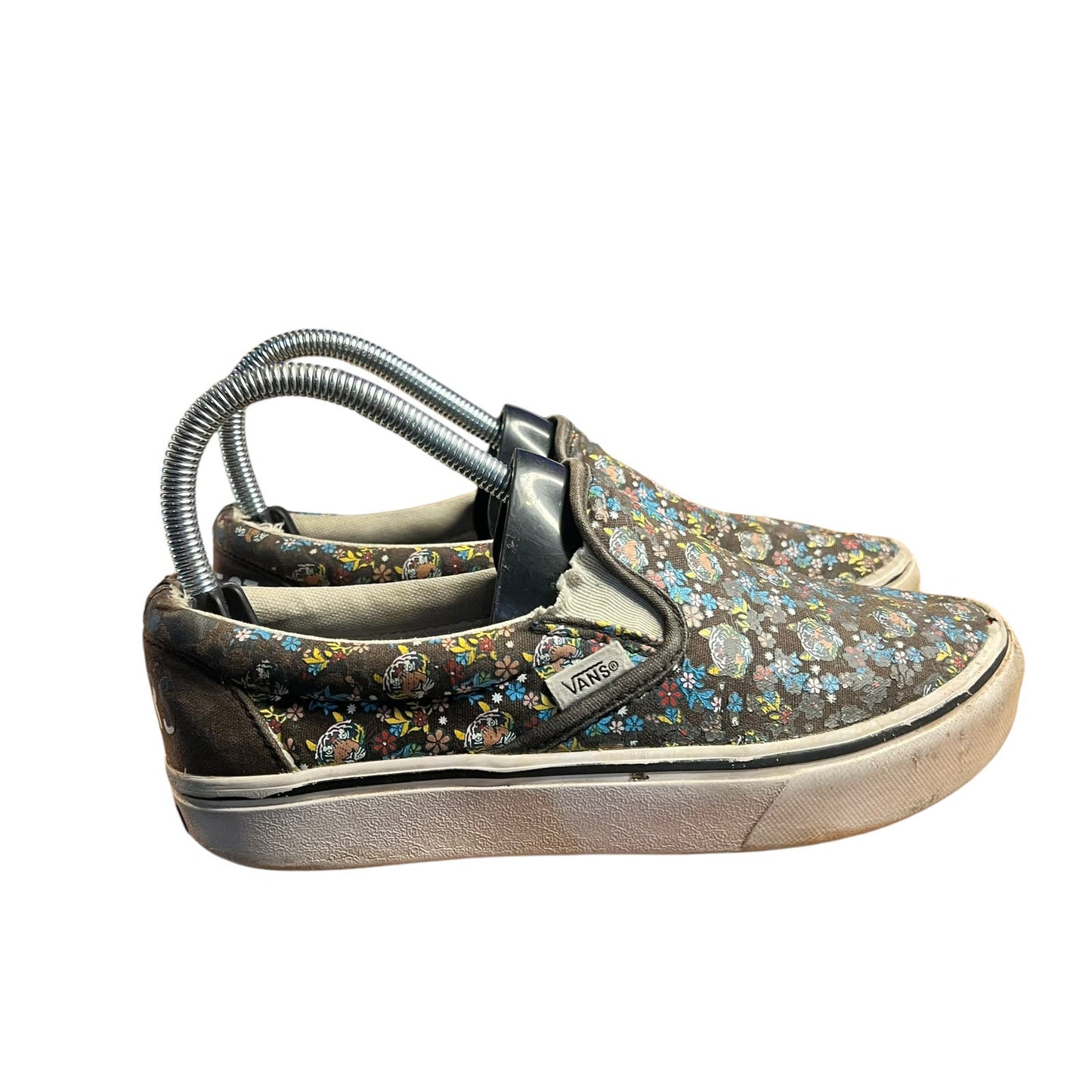 Vans x Discovery (Project CAT) Floral Canvas Slip-On Skate Shoe - Juniors Size 4