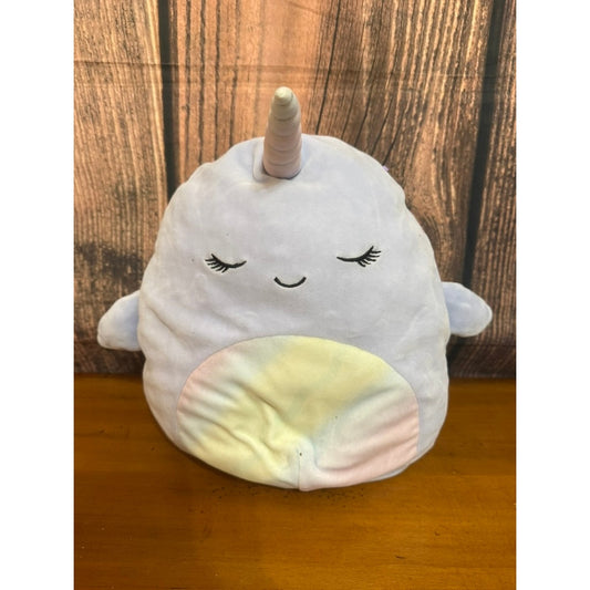 Squishmallows Naomi the Narwhal Plush Stuffed Animal Medium 11"