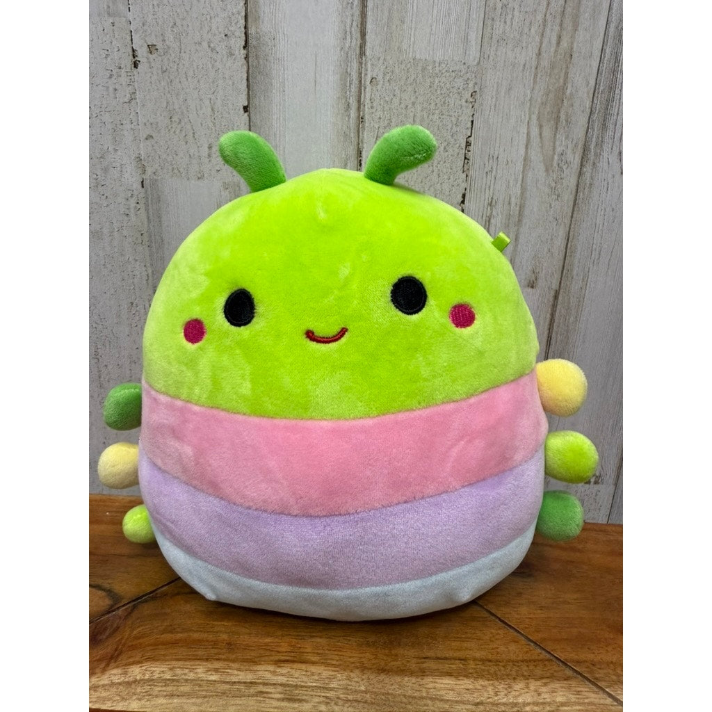 Squishmallow Rutabaga the Caterpillar Plush Toy Small 7" Multicolor