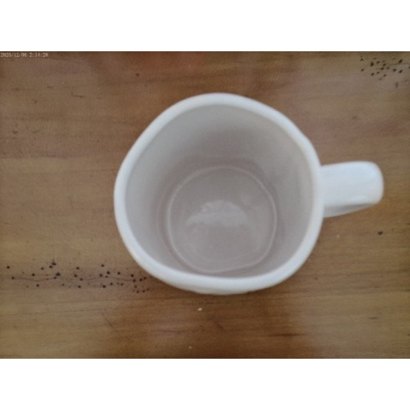Rae Dunn Artisan Collection OOPSY DAISY Coffee Tea Mug White Farmhouse