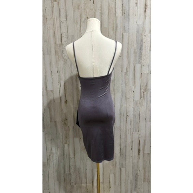 Windsor Dress Womens Size Small Purple Ruched Bodycon Mini Cowl Neck Party