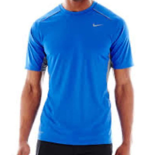 Nike blue short sleeve Dri-fit top L