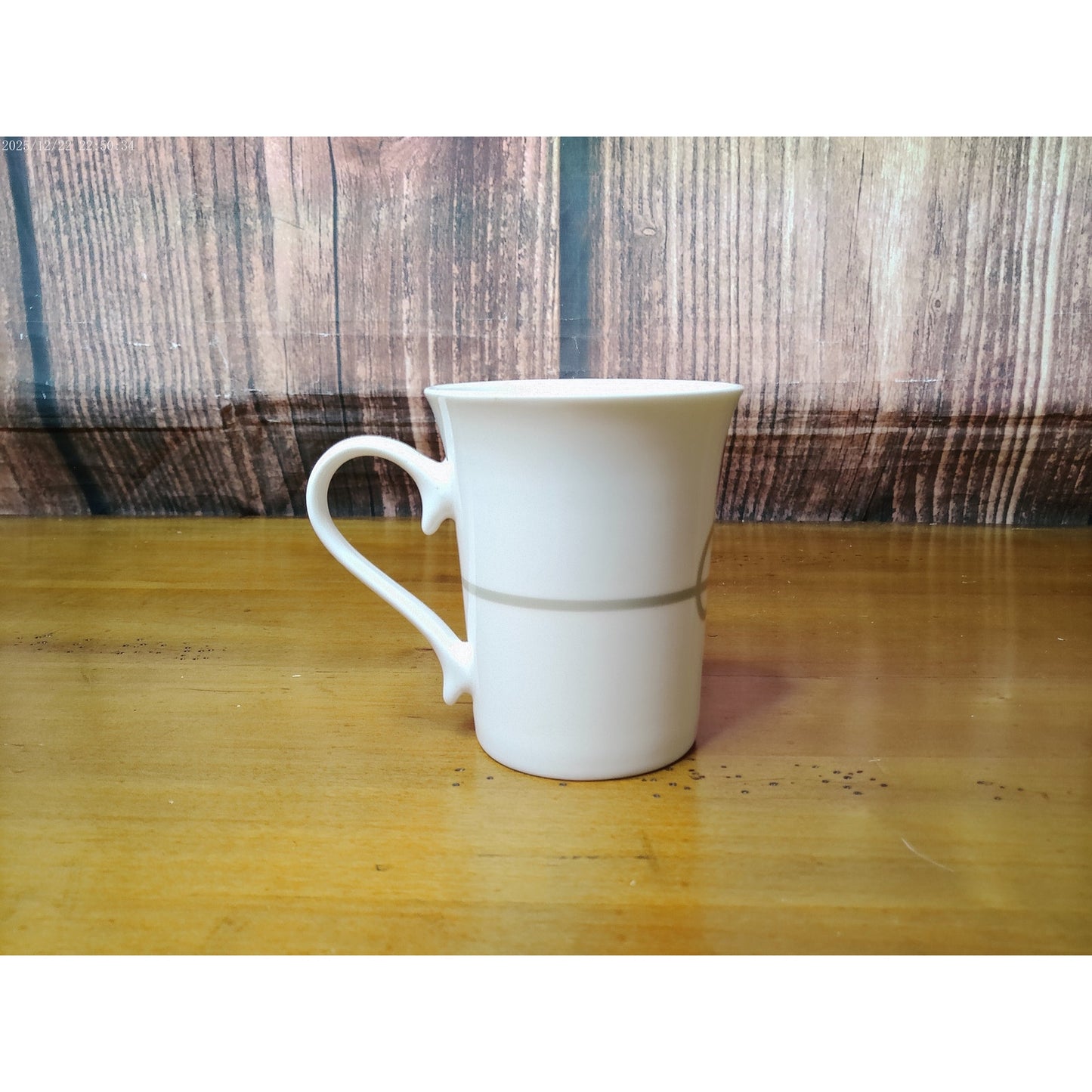Starbucks Coffee Mug Cup 8.5 fl oz White Gray Scroll 2016