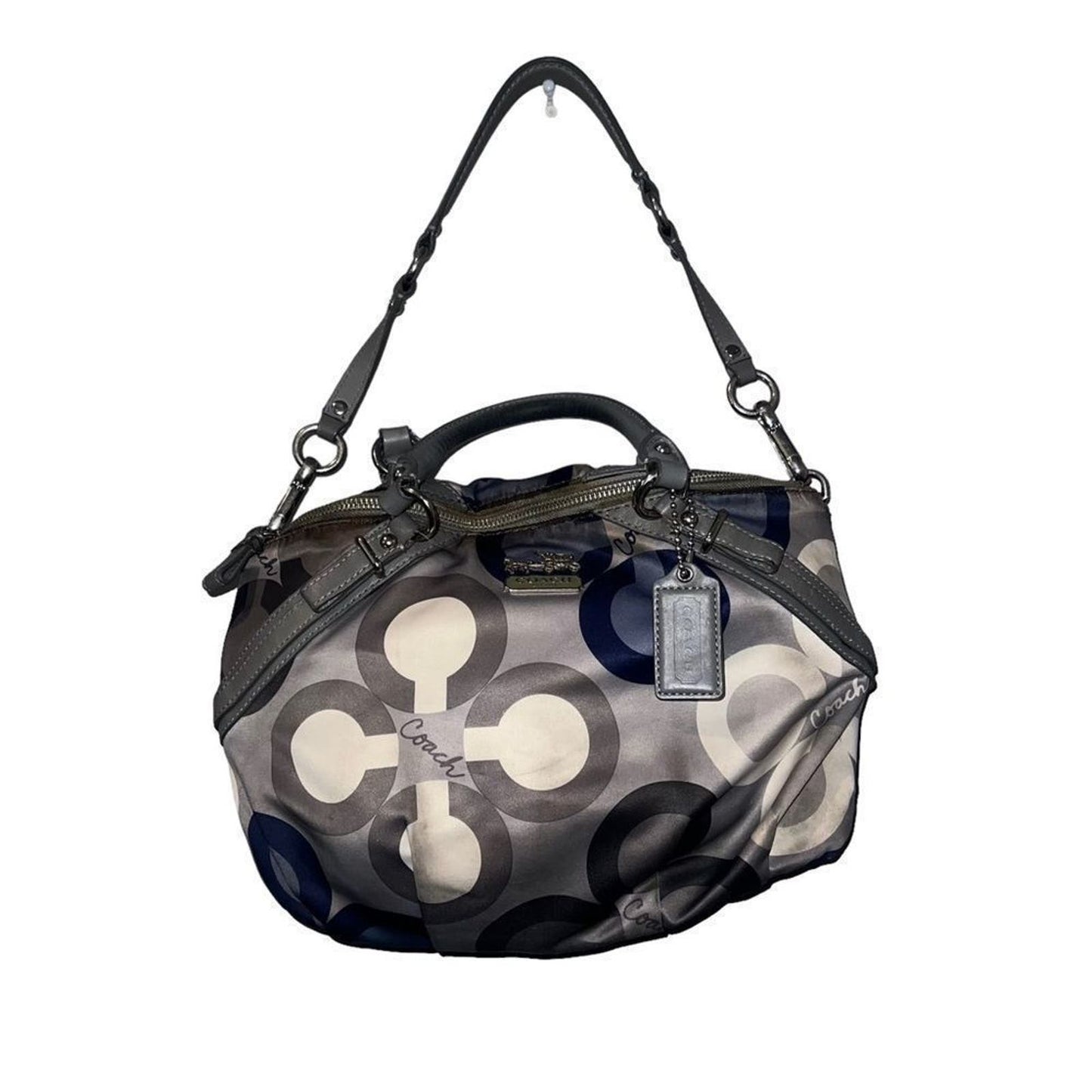 Coach Madison Cover Print Large Sophia Satchel Handbag