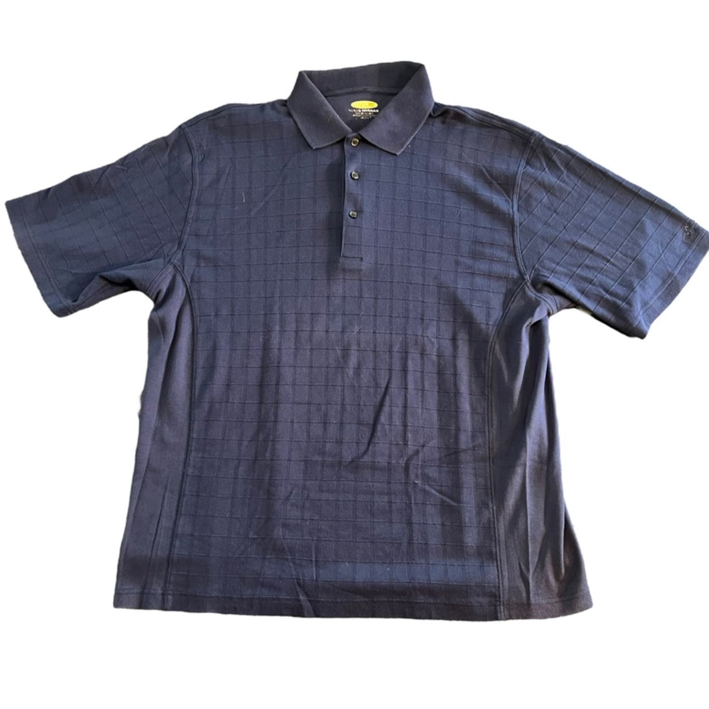 Greg Norman Play Dry Navy Blue Polo Size Large