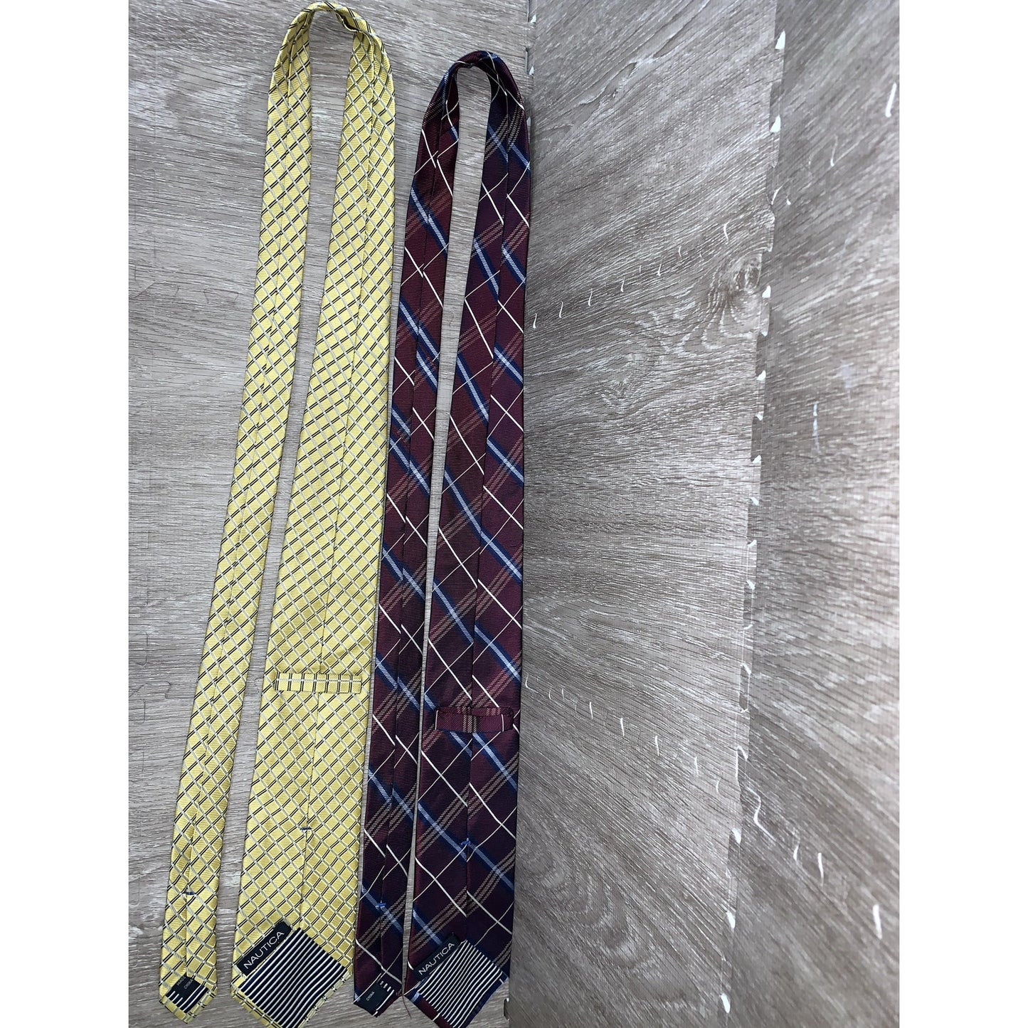 Nautica Men's Silk Tie Set 3pc Geometric Multicolor Classic Length
