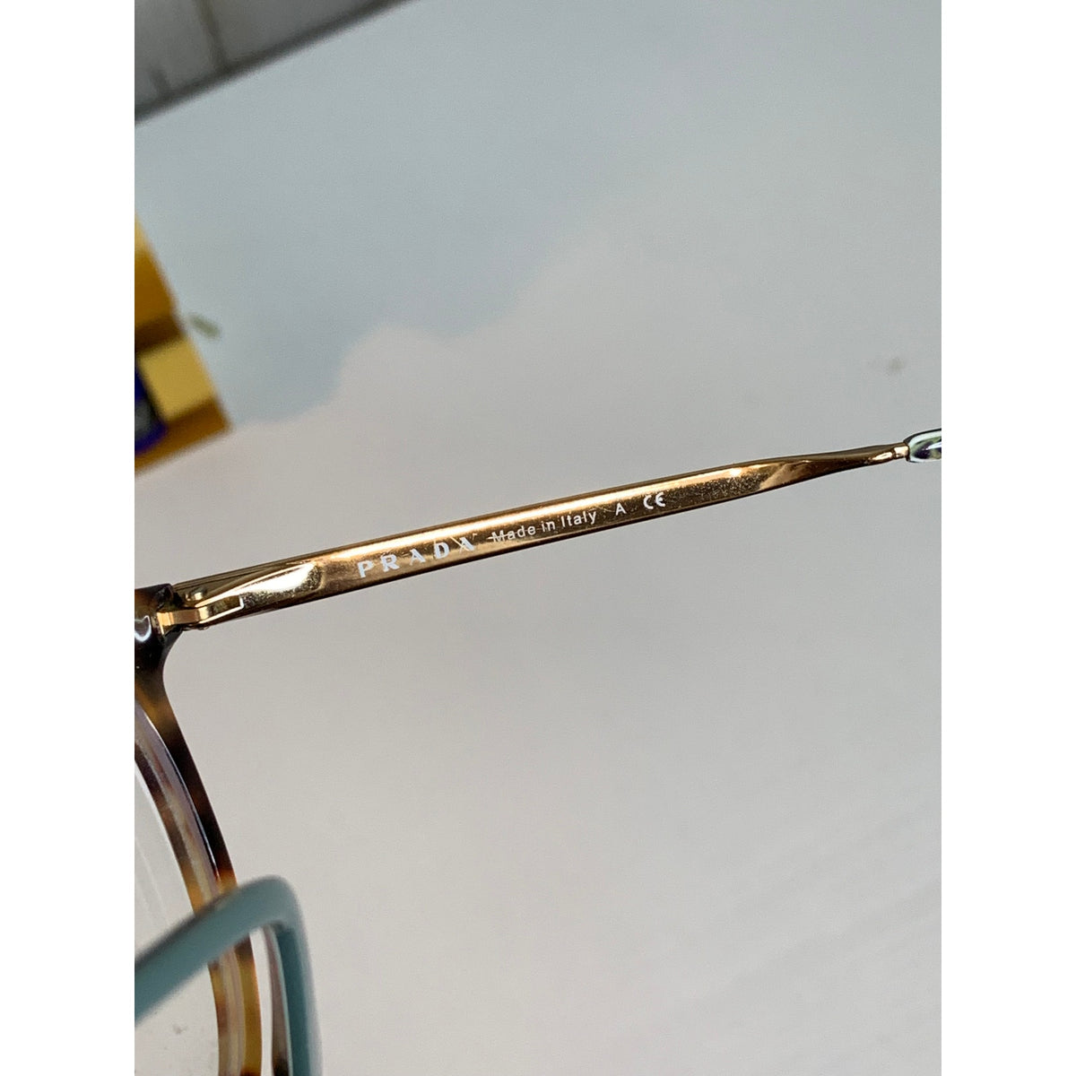 Prada Prescription VPR 15T Eyeglass Frames 52□21 140 Tortoise Gold Made In Italy