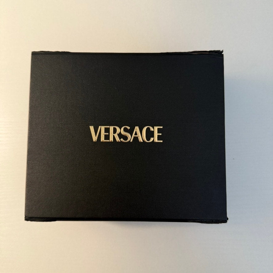 Versace Presentation Gift Box Case Black Gold Logo Jewelry Watch Storage