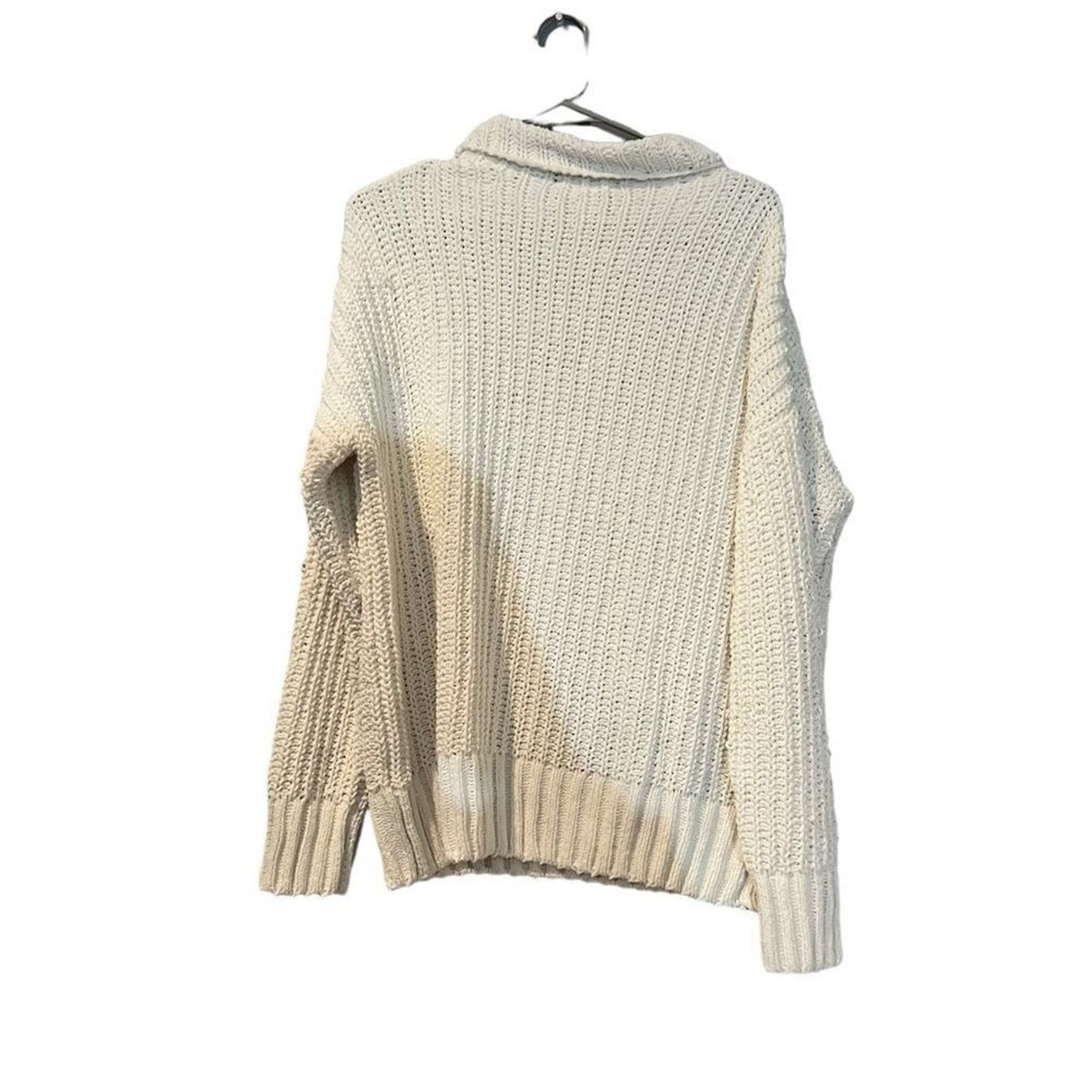 PINK Victoria's Secret White Chunky Knit Sweater Size XS