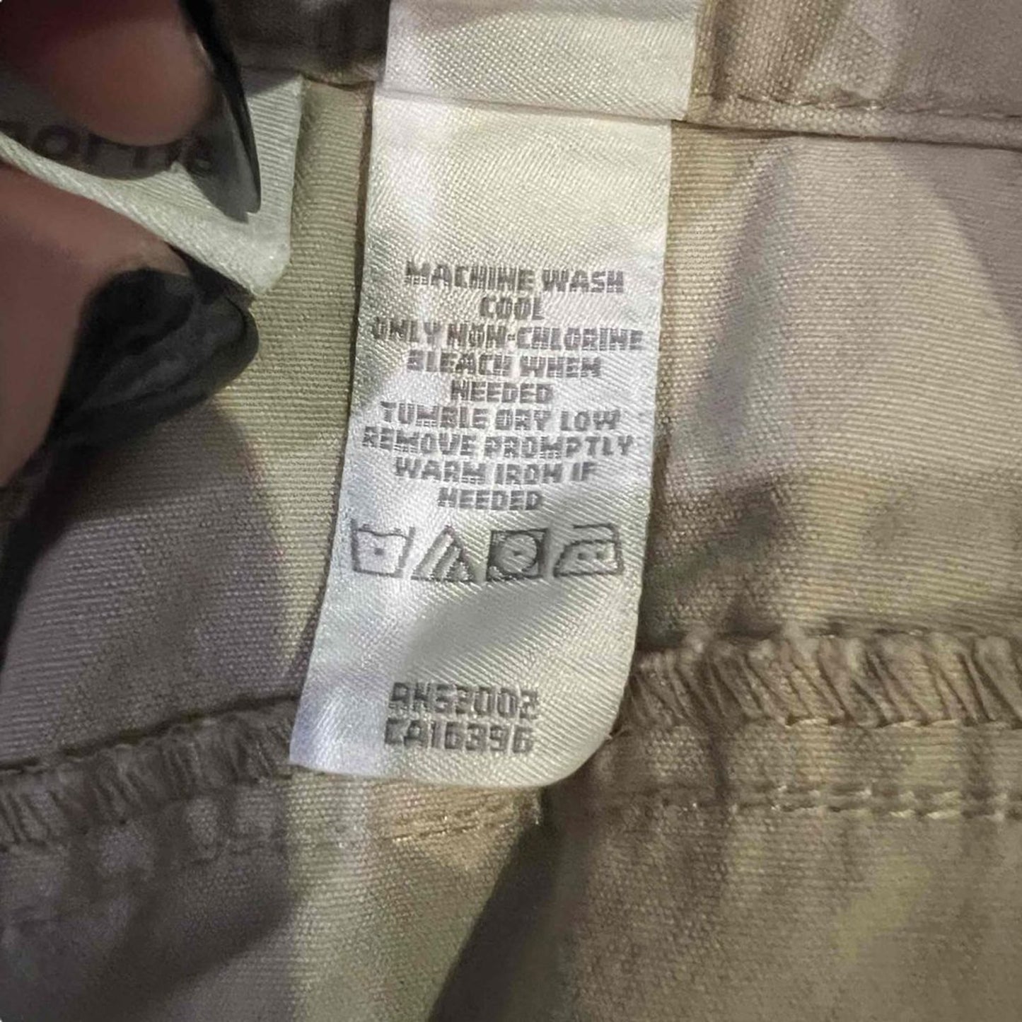 Liz Claiborne Audra Capri Pants Womens 14P Beige Cropped Mid Rise Pockets