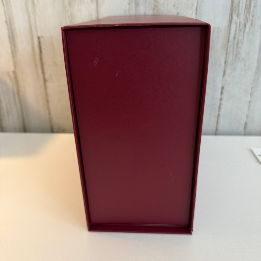 Gucci Burgundy Maroon Rigid Gift Presentation Box w/ Lid Large White Logo