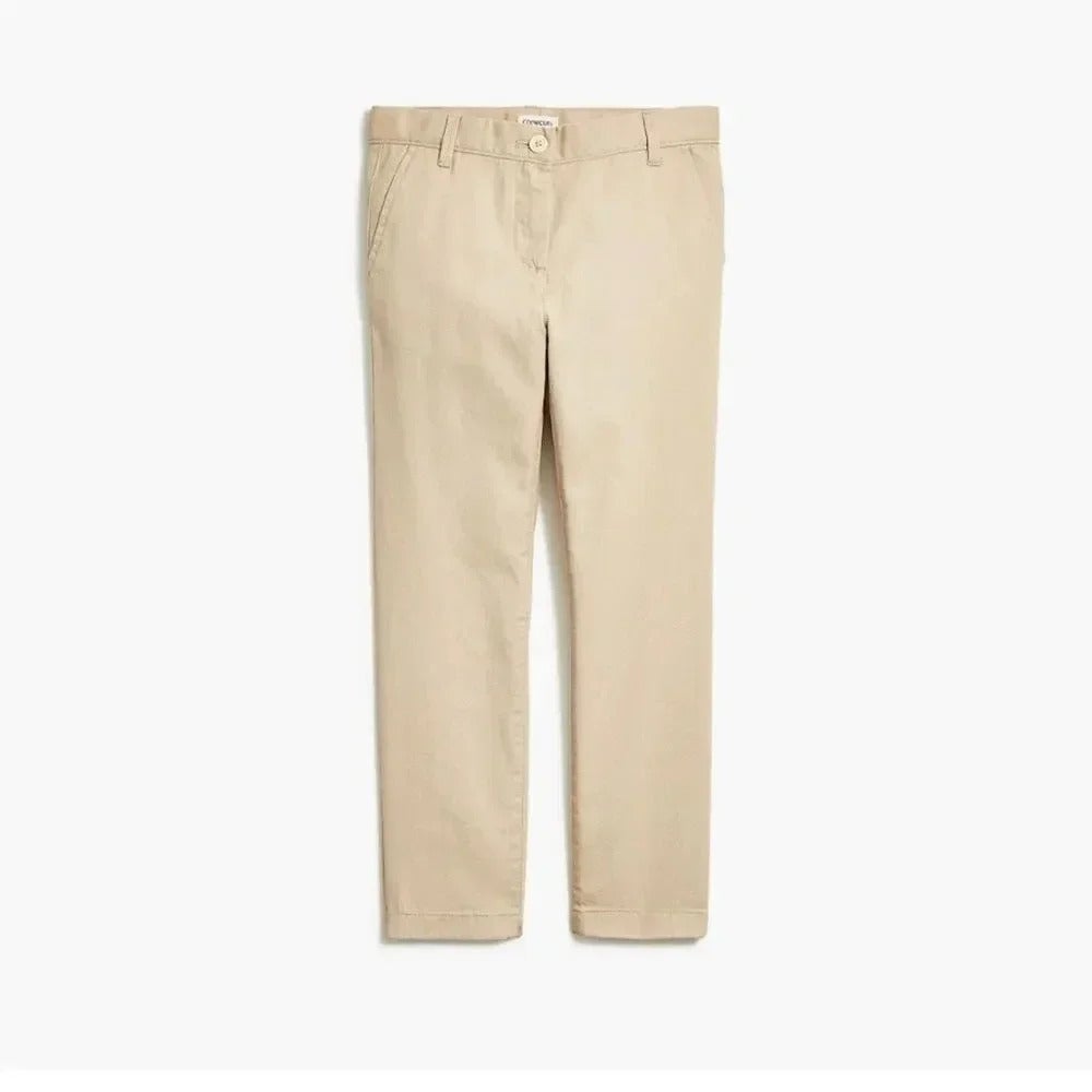 J.Crew Minnie Cropped Chino Pants Womens Size 0 Beige Slim