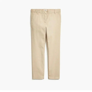 J.Crew Minnie Cropped Chino Pants Womens Size 0 Beige Slim