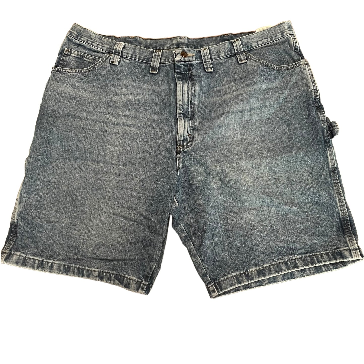 Wrangler Men's 44 Carpenter Blue Jean Relaxed Fit 5 Pocket Denim Shorts