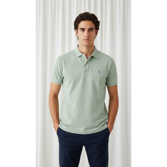 Polo Ralph Lauren Polo Shirt Mens Large Seafoam Green Short Sleeve Classic