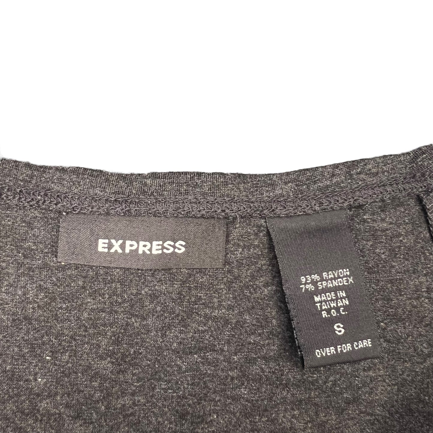 Express Women's Small Gray A Line Short High-Waisted Skirt