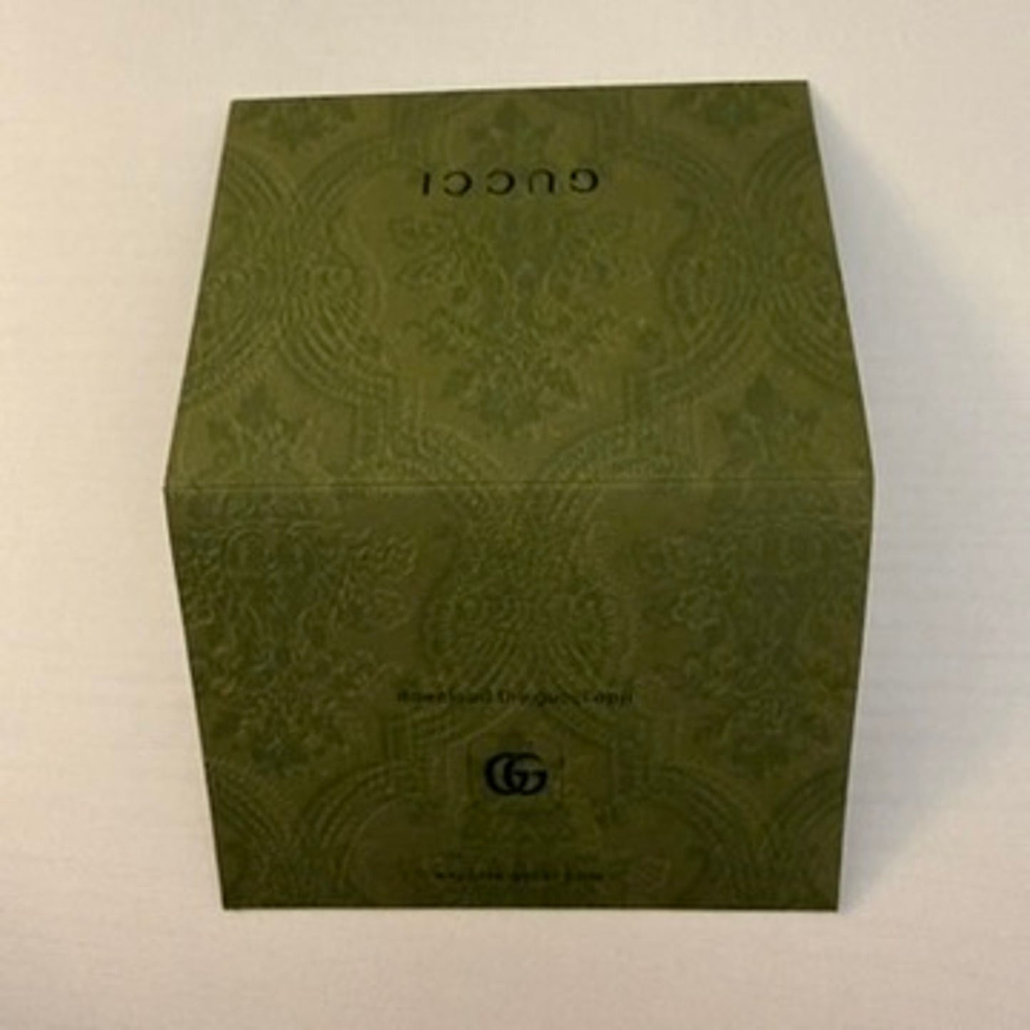 Gucci Gift Card Envelope Holder Green Embossed GG Logo Luxury Note Holder