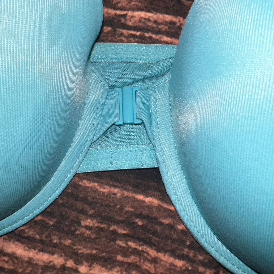 Victoria's Secret PINK Push Up Bra 36D Blue Strappy Back Design