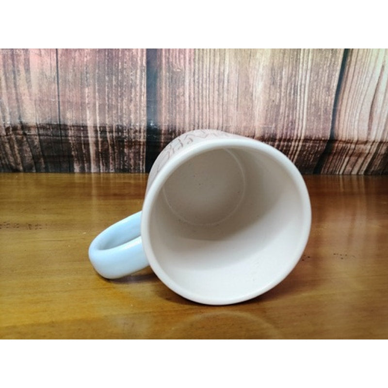 Rae Dunn Mug HAPPILY EVER AFTER White Minimalist Coffee Tea Cup Handle