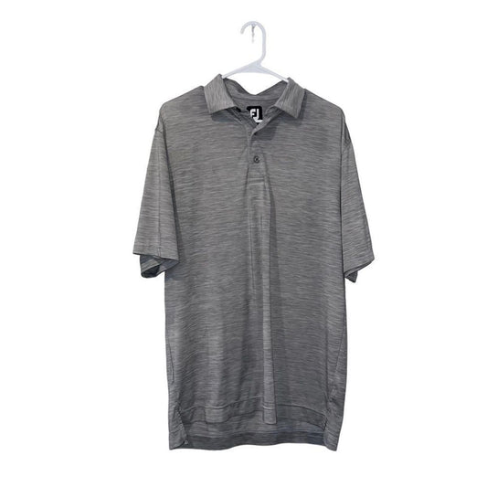 Men's Footjoy Grey Heathered Polo Size Medium