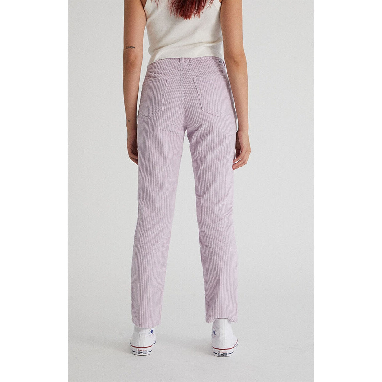 PacSun Women's Size 24 Lavender Corduroy High-Rise Mom Jeans