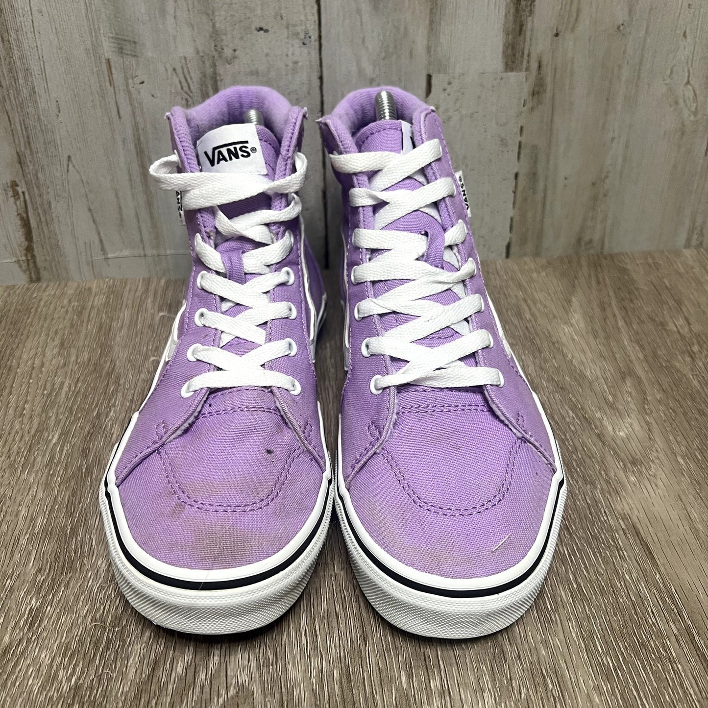 VANS SK8-Hi Kids Missy Size 5.0 Purple High Top Skate Shoes