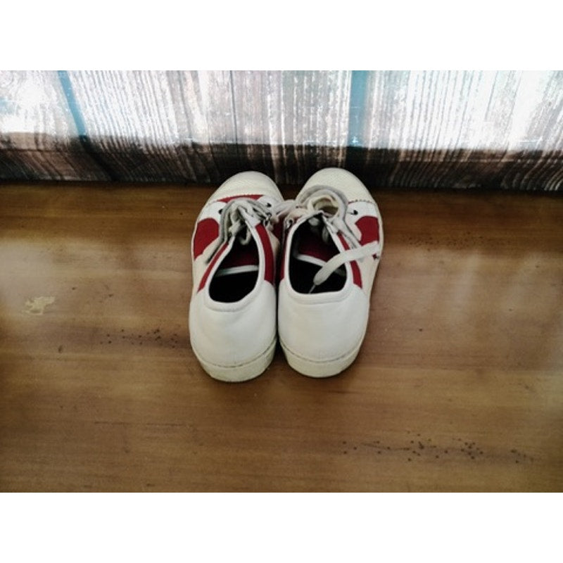 Lanvin Sneakers Womens EU 38 White Red Colorblock Size 8.5