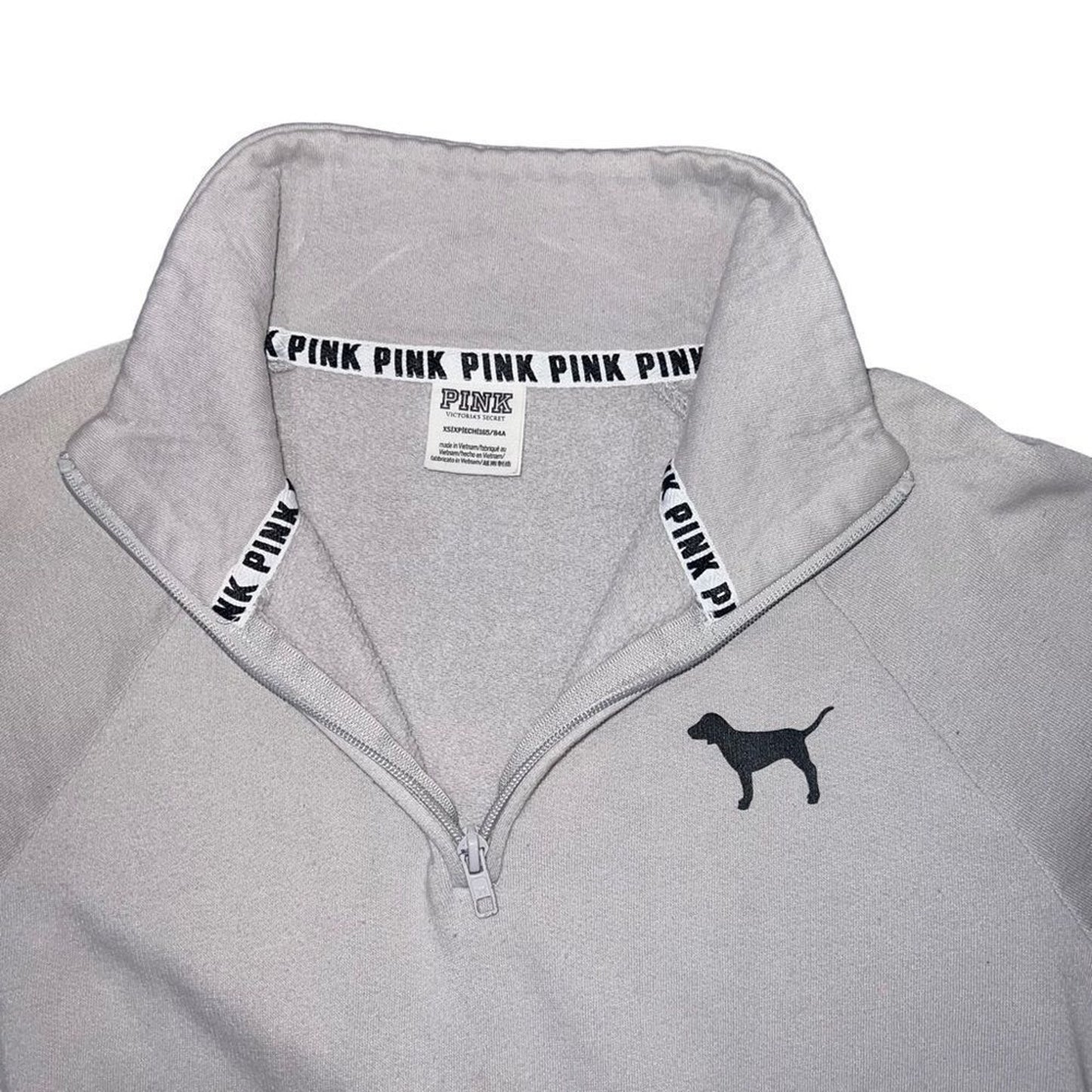 Victoria's Secret PINK Pullover Sweatshirt Womens XS Gray White Ombre