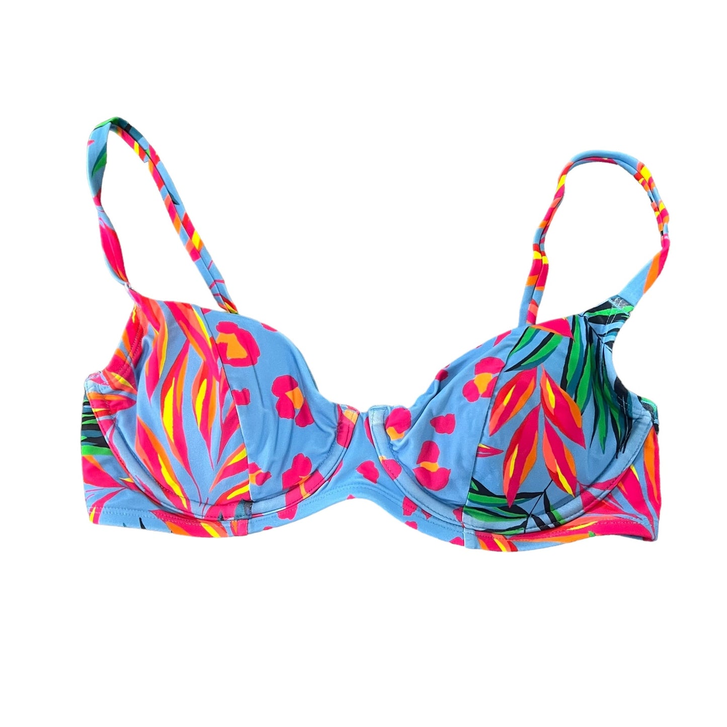 Tabitha Brown X Target Women's Small Tropical Leopard Print Underwire Bikini Top