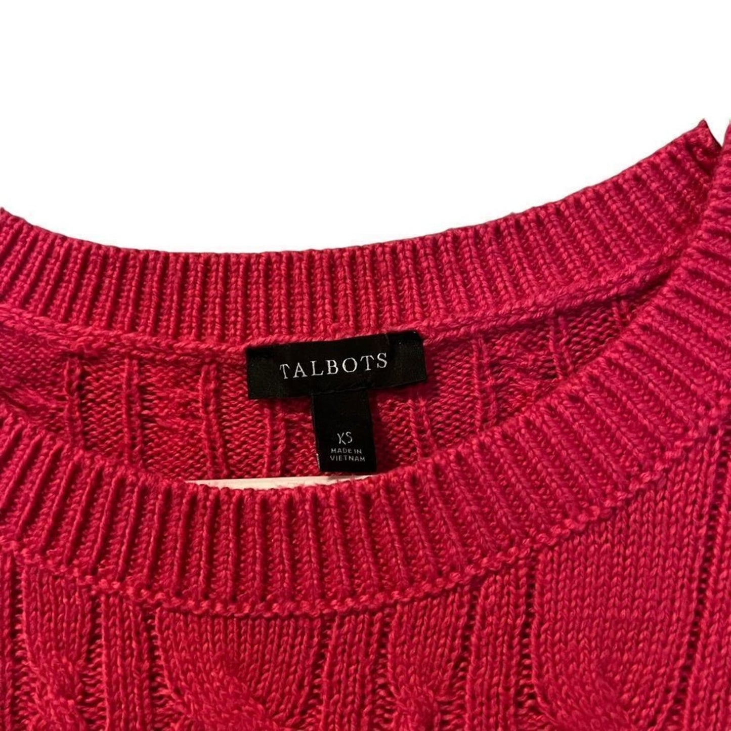 Talbots Cable Knit Sweater Size XS