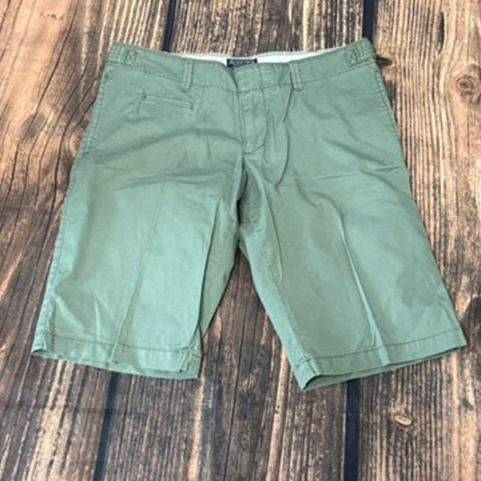 Polo Jeans Women's Green Chino Shorts Size 10 Casual
