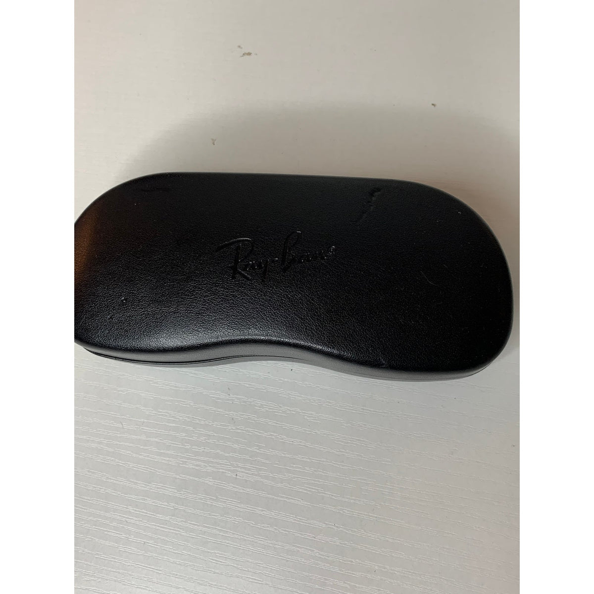 Ray-Ban Sunglasses Eyeglasses Case Black Hard Shell Clamshell Logo Lined