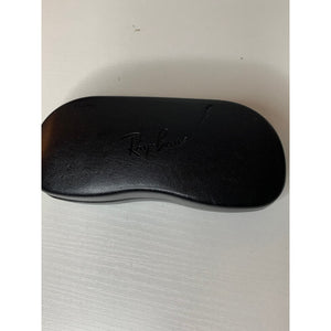 Ray-Ban Sunglasses Eyeglasses Case Black Hard Shell Clamshell Logo Lined
