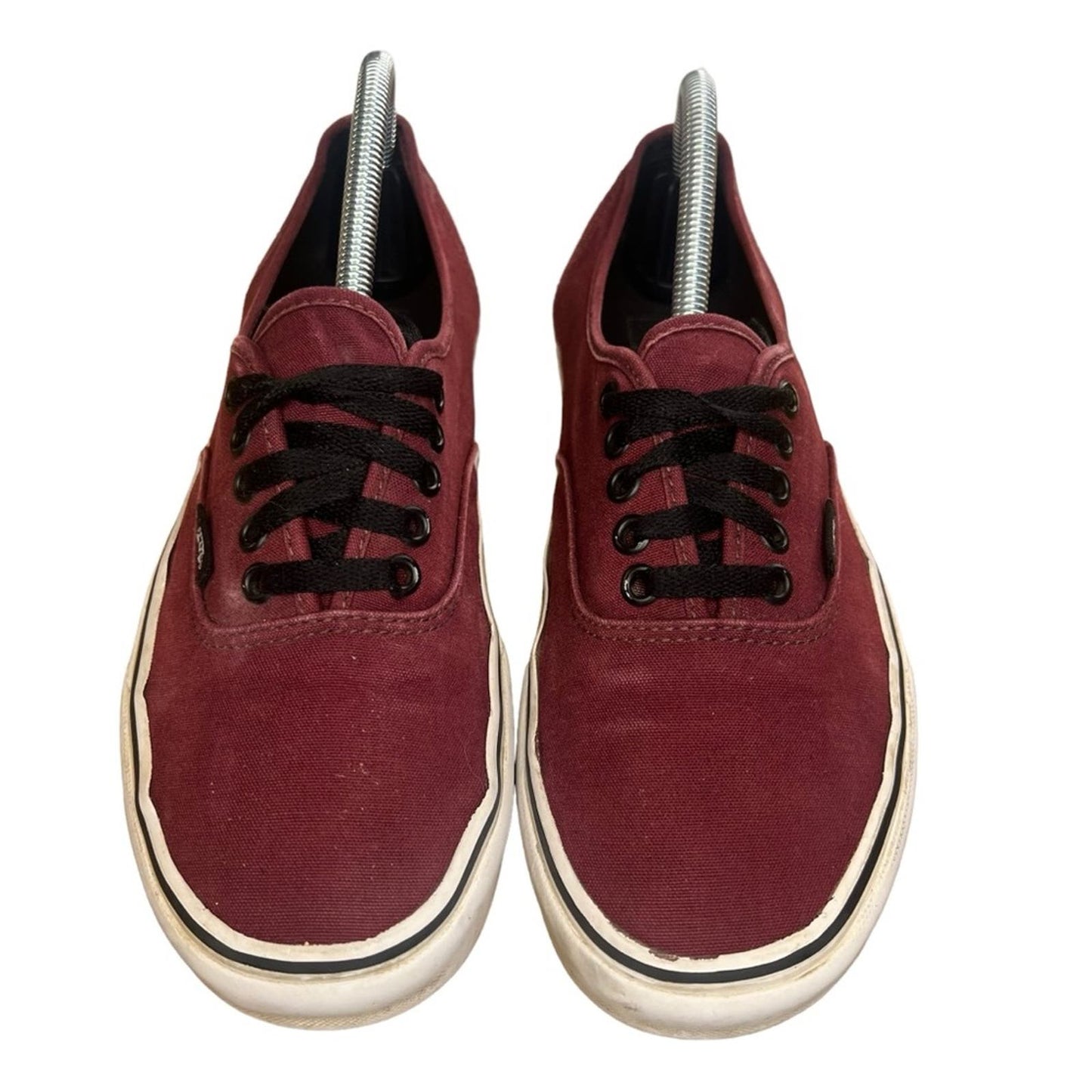 Vans Authentic Lo Pro Maroon Monochrome Canvas Low Top Lace Up Sneakers M8.5/W10