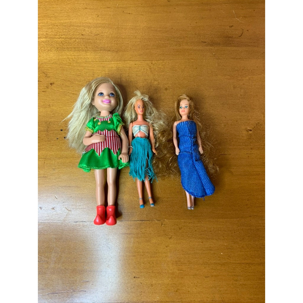 Mattel Barbie Mini Doll Lot of 3 Stacie & 2 Fashion Dolls
