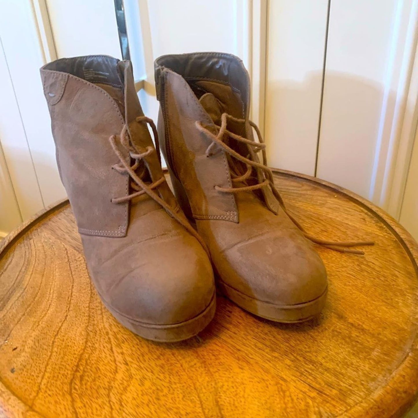 Merona Tan Faux Suede Booties - 10M