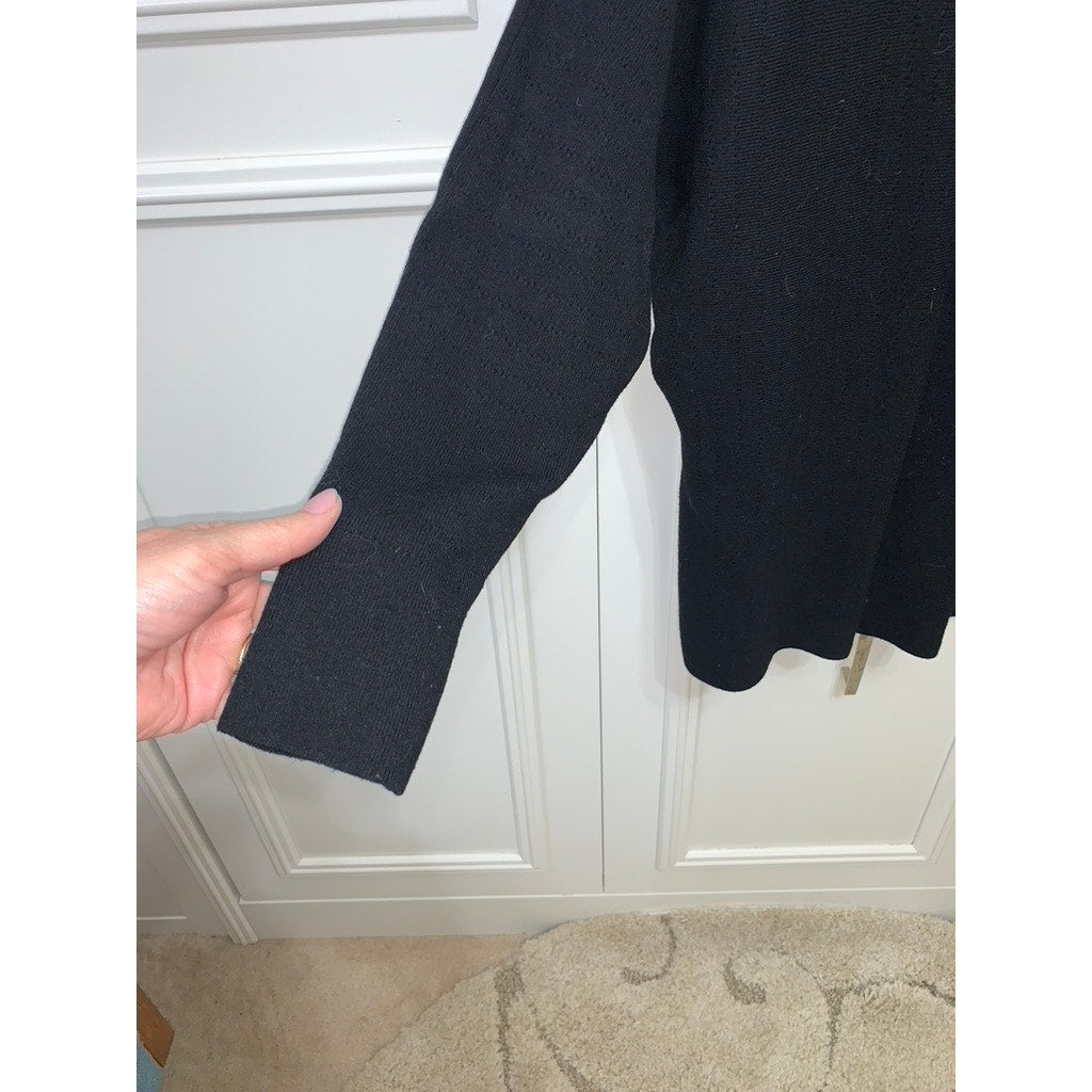 Vila Milano Women's 2XL Black Batwing Sleeve Knit Pullover Sweater