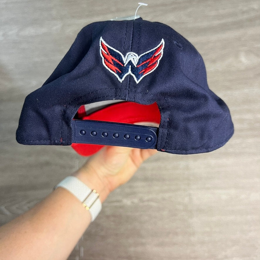 NWT Washington Capitals NHL Adjustable Hat Navy/Red Unisex Youth