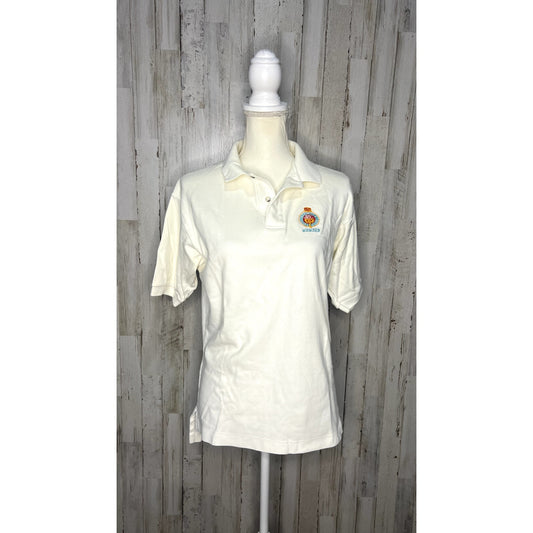 Vintage Outer Banks Polo Shirt Men's White Bermuda Boat Club Member