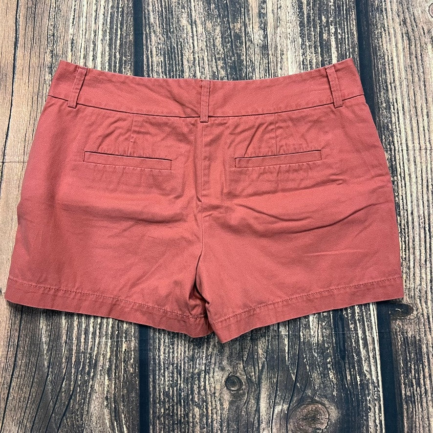 LOFT Ann Taylor Women's Orange Chino Shorts Size 4 Casual Pockets