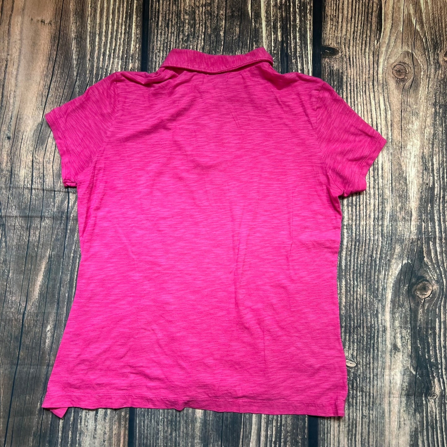 Vineyard Vines Women's  Medium Fuchsia Pink Short Sleeve Casual Polo Shirt