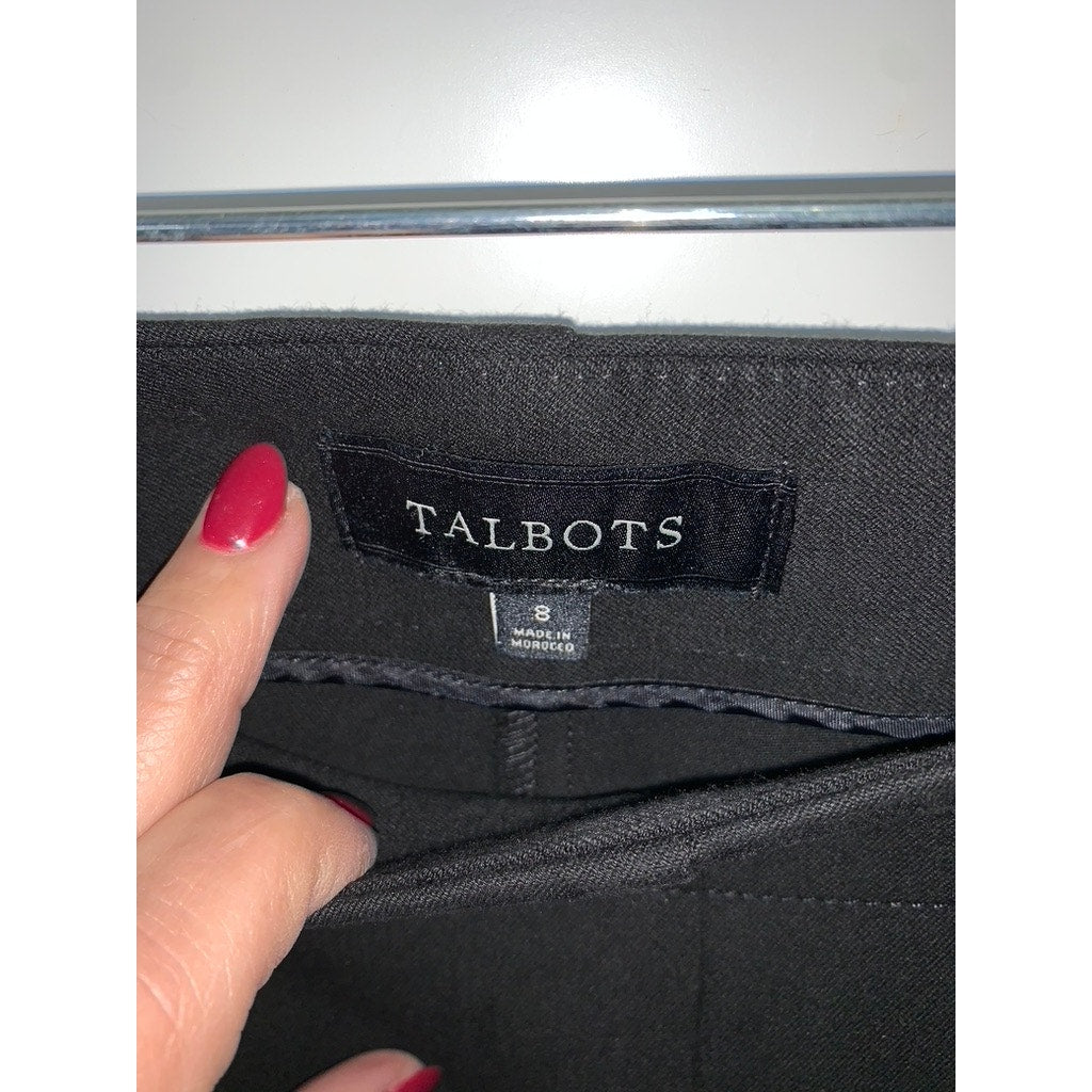 Talbots Women's Black Dress Pants Size 8 Workwear Sleek Design