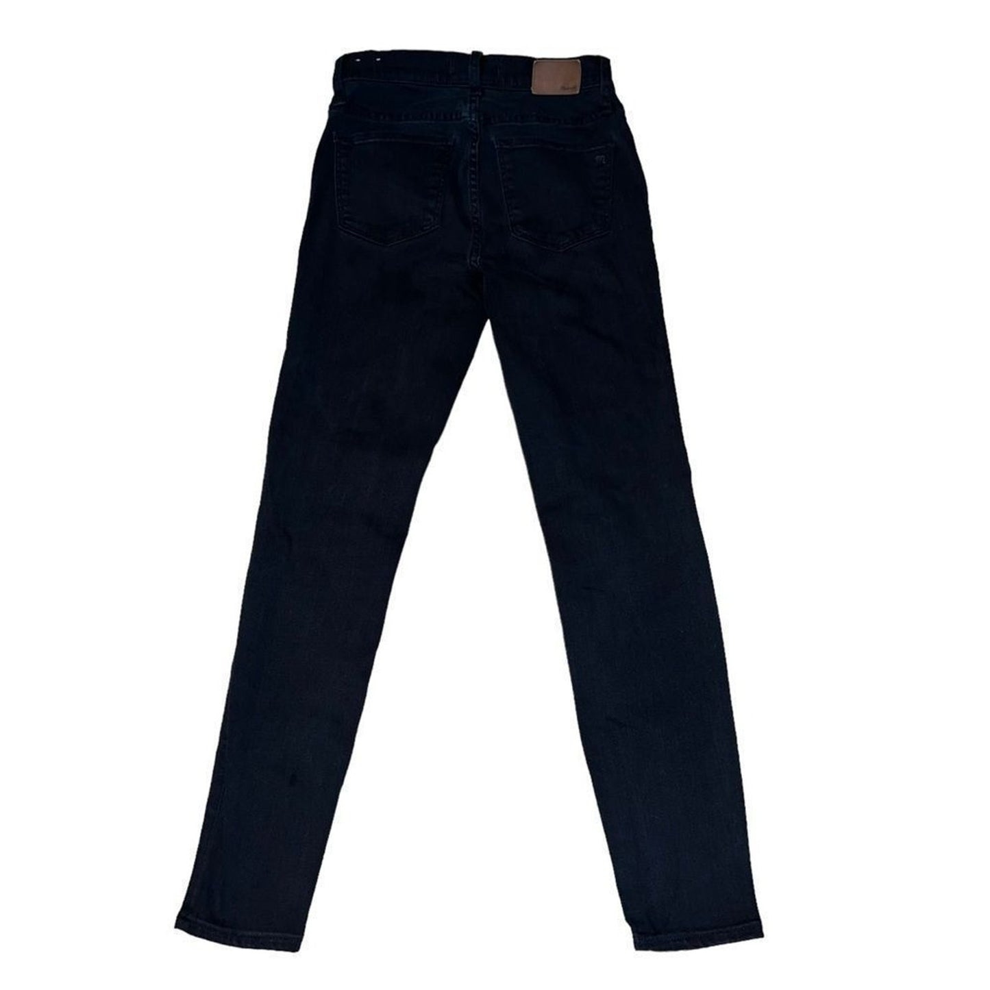 Madewell Women's 9" High Rise Skinny Jeans Black Dark Wash Size 26 5-Pocket