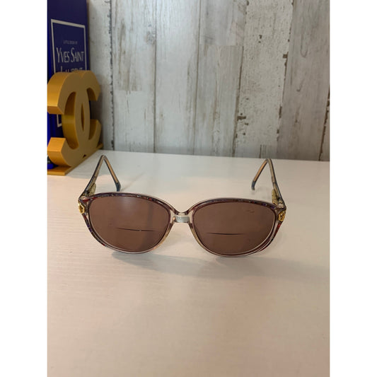 Lorna Silhouette Vintage Oval Prescription Sunglasses Womens Brown Lenses Multicolor Frame