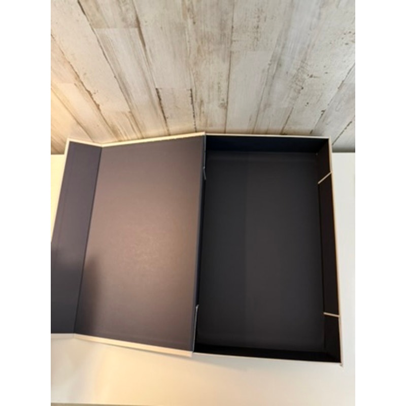Turnbull & Asser Shirt Presentation Gift Box Gray Tissue Paper & Ribbon