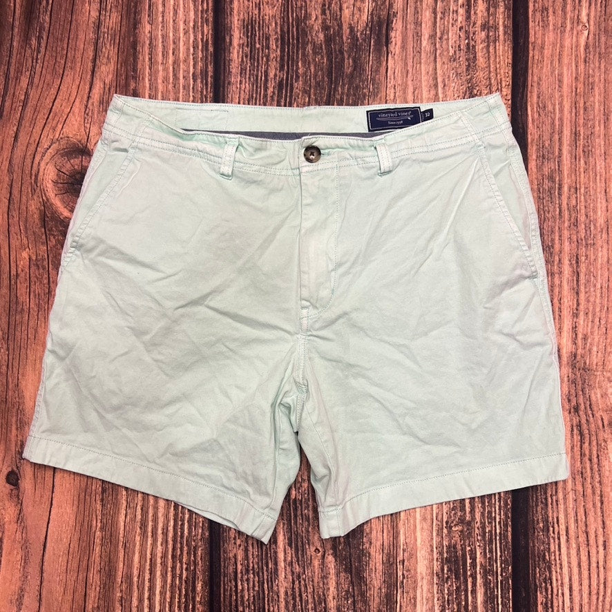 Vineyard Vines Island Short Men's Green Chino Shorts Size 32